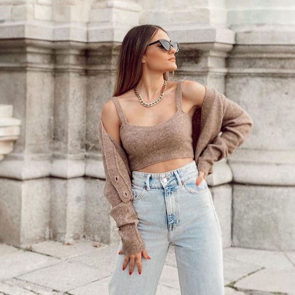 𝗡𝗪𝗧 𝗭𝗮𝗿𝗮 • Cropped Knit Top - Picture 9 of 15